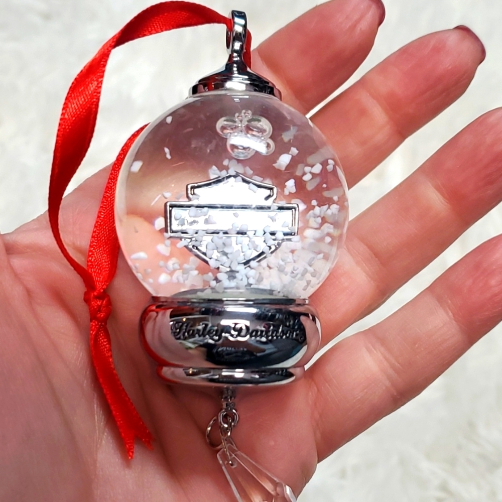2010 Edition Harley Davidson Snow Globe Ornament